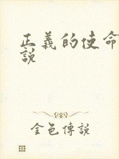 正义的使命 小说