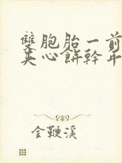 双胞胎一前一后夹心饼干年下