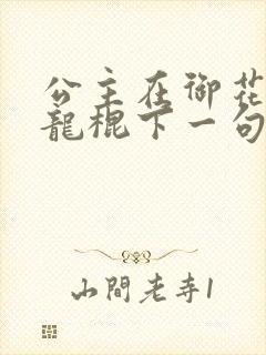 公主在御花园吃龙棍下一句