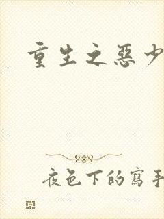 重生之恶少