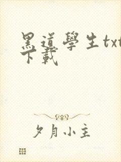 黑道学生txt下载