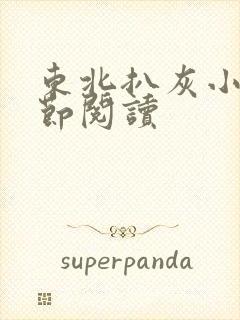 东北扒灰小说分节阅读