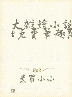 大杂烩小说txt免费笔趣阁