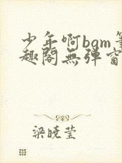 少年啊bgm笔趣阁无弹窗免费