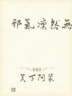 邪气凛然无弹窗