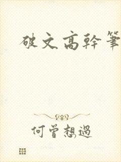 破文高干笔趣阁