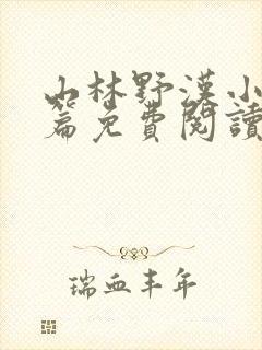 山林野汉小说全篇免费阅读