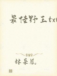 最佳野王txt