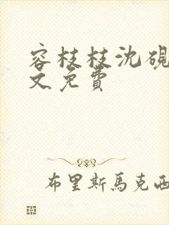 容枝枝沈砚书全文免费