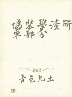 伪装学渣所有开车部分