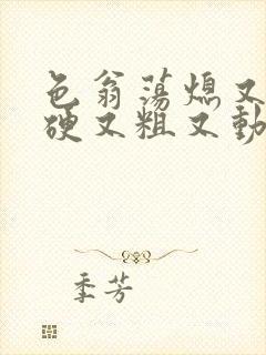 色翁荡熄又大又硬又粗又动态图