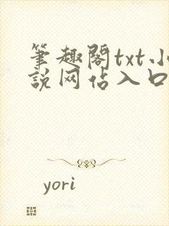 笔趣阁txt小说网站入口