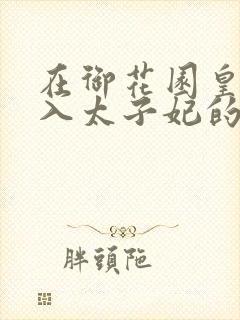 在御花园皇上进入太子妃的小说
