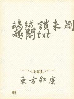 鹅绒锁未删除笔趣阁txt