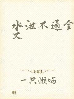 水泄不通金银原文