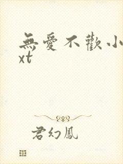 无爱不欢小说txt