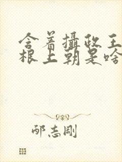 含着摄政王的紫根上朝是啥小说