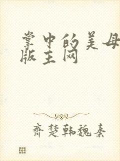 掌中的美母第一版主网