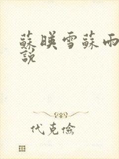 苏映雪苏雨柔小说