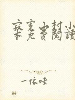 寂寞山村小说全本免费阅读