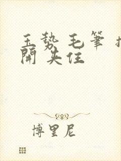 玉势 毛笔 撑开 夹住