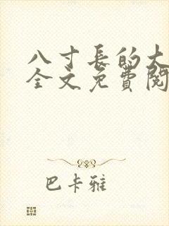 八寸长的大宝贝全文免费阅读