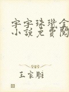 字字珠玑金银花小说免费阅读