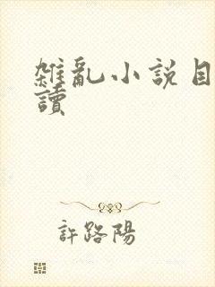 杂乱小说目录阅读