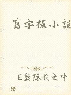 写字板小说