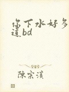 你下水好多下水道bd