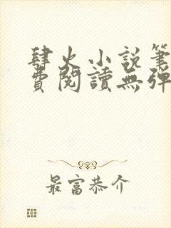 肆火小说笔趣免费阅读无弹窗