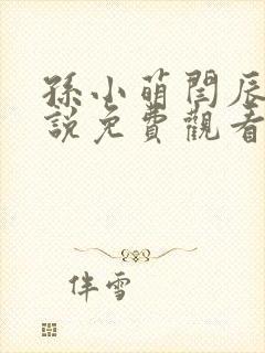 孙小萌闫辰的小说免费观看