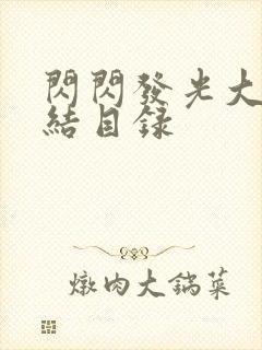 闪闪发光大团圆结目录