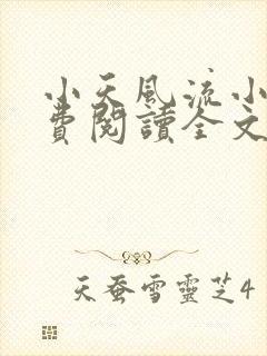 小天风流小说免费阅读全文最新章节