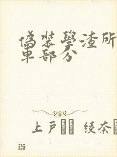 伪装学渣所有开车部分