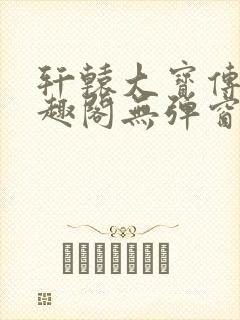 轩辕大宝传奇笔趣阁无弹窗