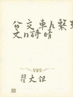 公交车h系列辣文n诗晴