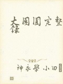 大团圆完整版目录