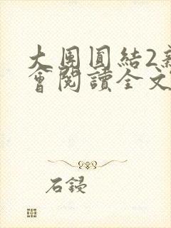 大团圆结2亲情会阅读全文