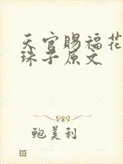 天官赐福花怜塞珠子原文