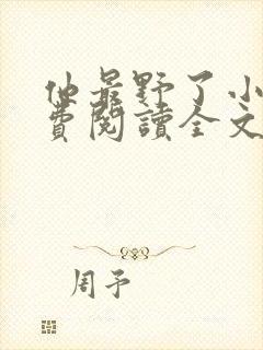 他最野了小说免费阅读全文