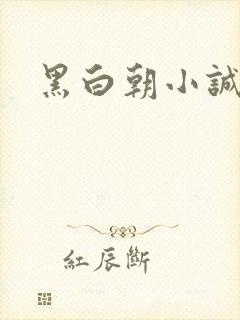 黑白朝小诚