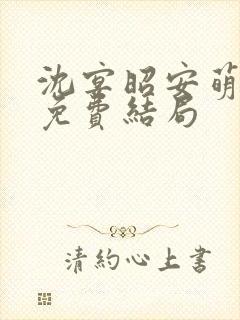 沈宴昭安萌全文免费结局