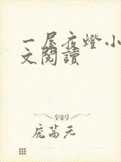 一屋夜灯小说全文阅读