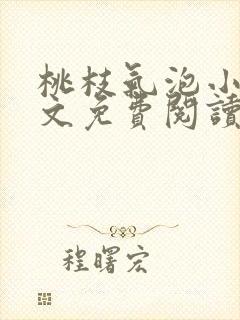 桃枝气泡小说全文免费阅读