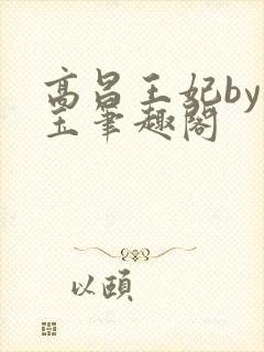 高昌王妃by黛玉笔趣阁