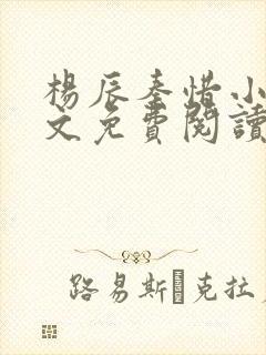 杨辰秦惜小说全文免费阅读完整版