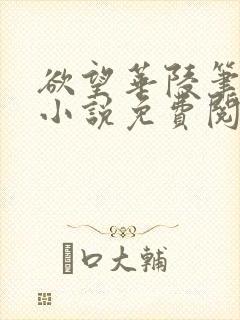 欲望华陵笔趣阁小说免费阅读