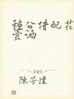 种公借配花间一壶酒