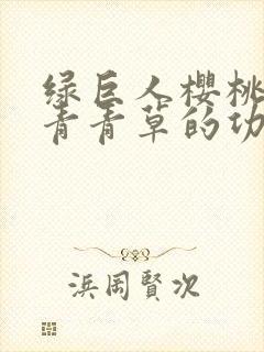 绿巨人樱桃荔枝青青草的功效